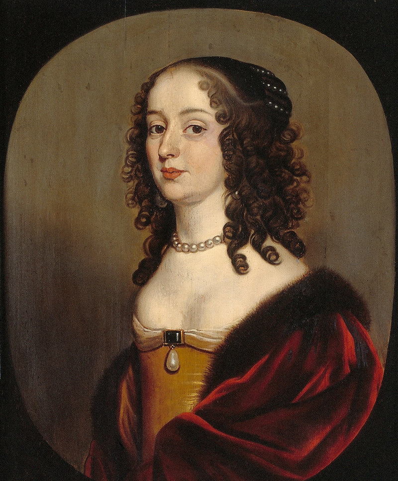 Porträt von Sophie von der Pfalz (1630-1714), Ehefrau von Ernst August I., Kurfürst von Hannover - Gerrit van Honthorst