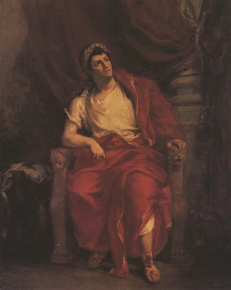 Porträt von Talma als Nero - Eugène Delacroix