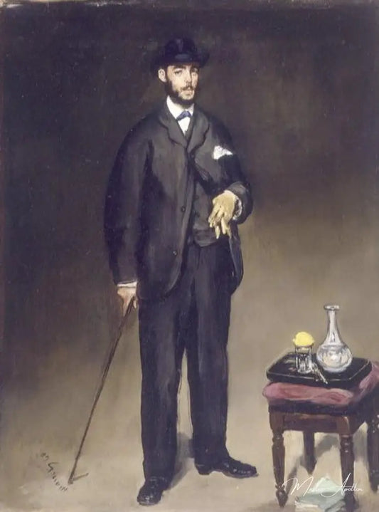 Portrait de Théodore Duret - Edouard Manet - Reproductions de tableaux et peintures haut de gamme