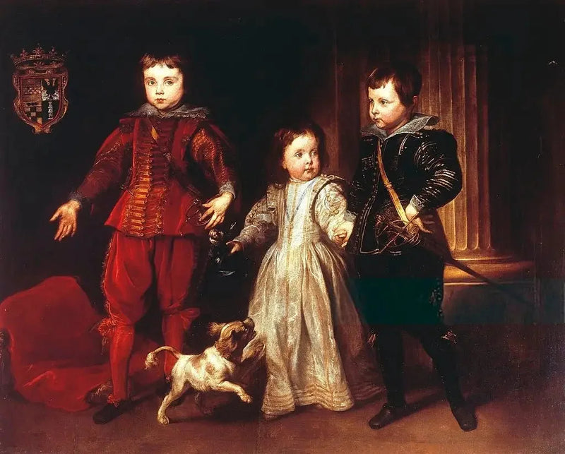 Portrait von drei Kindern der Familie Spinola - Antoine van Dyck