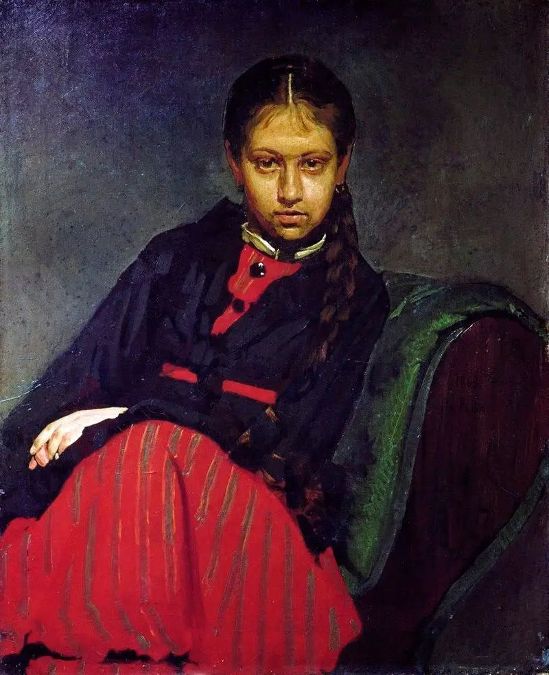 Portrait von Vera Chevtsova - Ilya Repin