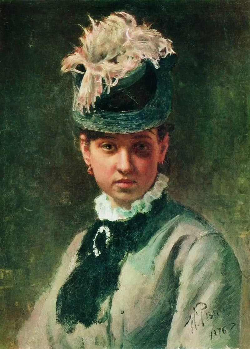 Portrait von Vera Repina - Ilya Repin