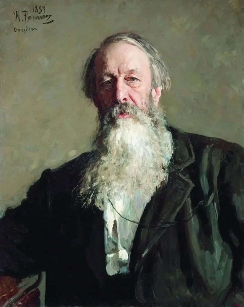 Portrait von Vladimir Stasov - Ilya Repin