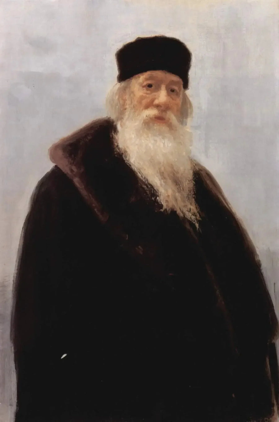 Porträt von Vladimir Vasilievich Stasov, russischer Kunsthistoriker und Musikschriftsteller - Ilya Repin