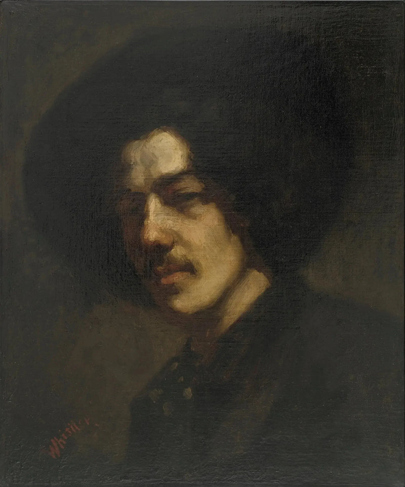 Porträt von Whistler mit Hut - James Abbott McNeill Whistler