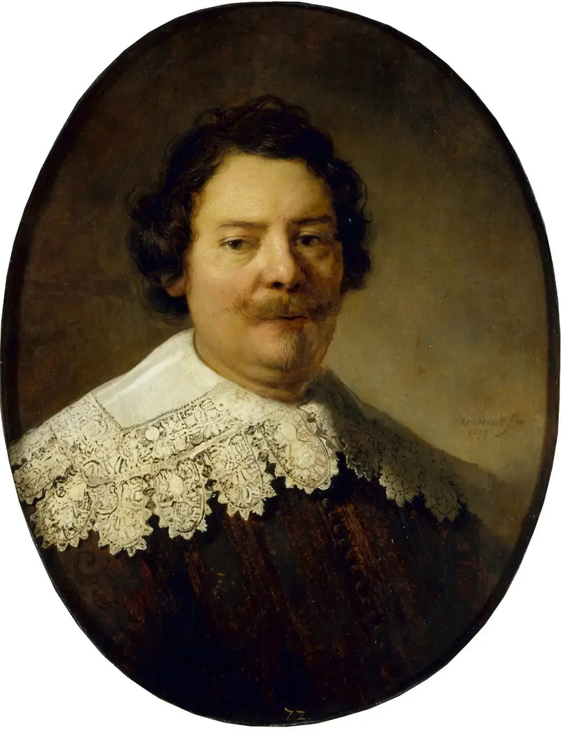 Porträt von Willem Burggraeff, Ehemann von Maertgen van Bilderbeecq - Rembrandt