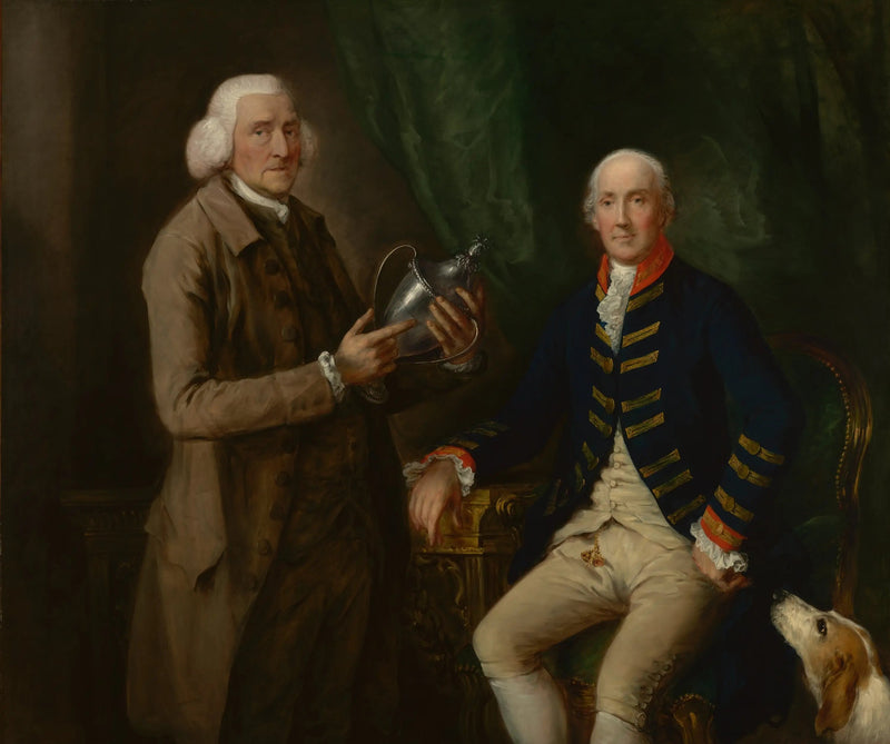 Porträt von William Anne Hollis, 4. Earl of Essex, mit einer Schale an Thomas Clutterbuck von Watford - Thomas Gainsborough