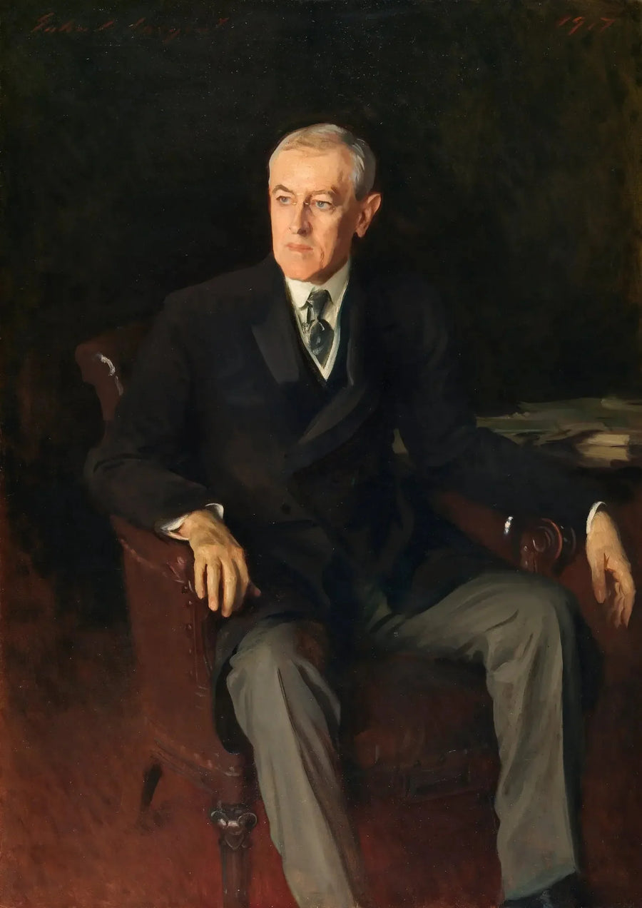 Porträt von Woodrow Wilson (1856-1924), amerikanischer Präsident - John Singer Sargent