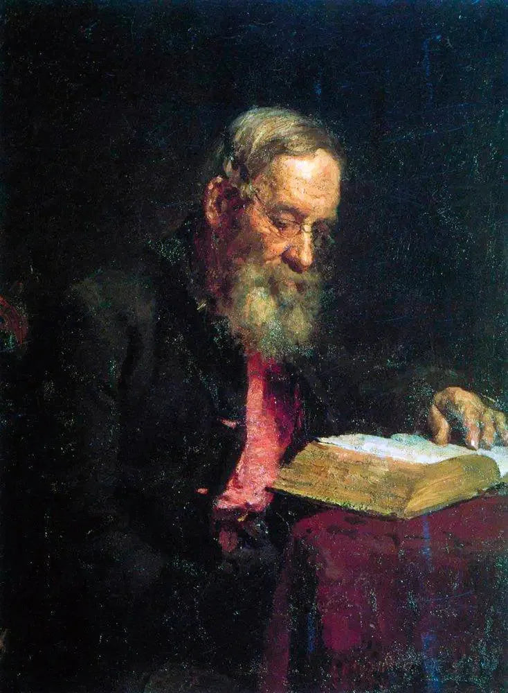 Portrait von Yefim Vasilyevich Repin, le père de l'artiste - Ilya Repin
