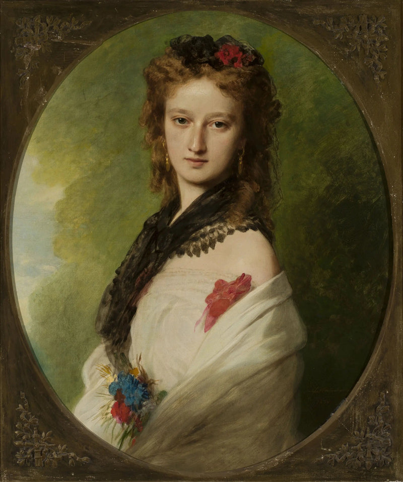 Portrait von Zofia Zamoyska geborene Potocka. - Franz Xaver Winterhalter