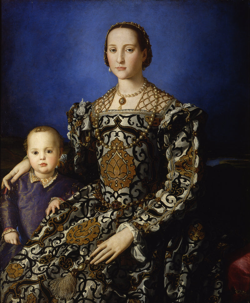 Porträt von Eleonore von Toledo und ihrem Sohn Giovanni de' Medici - Bronzino