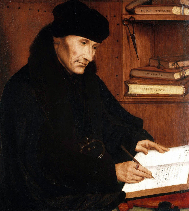 Porträt von Erasmus von Rotterdam (1466–1536) - Quentin Metsys