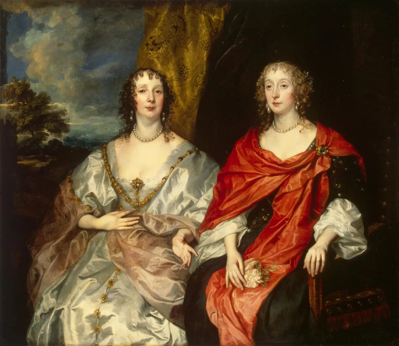 Porträt der Hofdamen von Königin Henriette-Marie - Antoine van Dyck