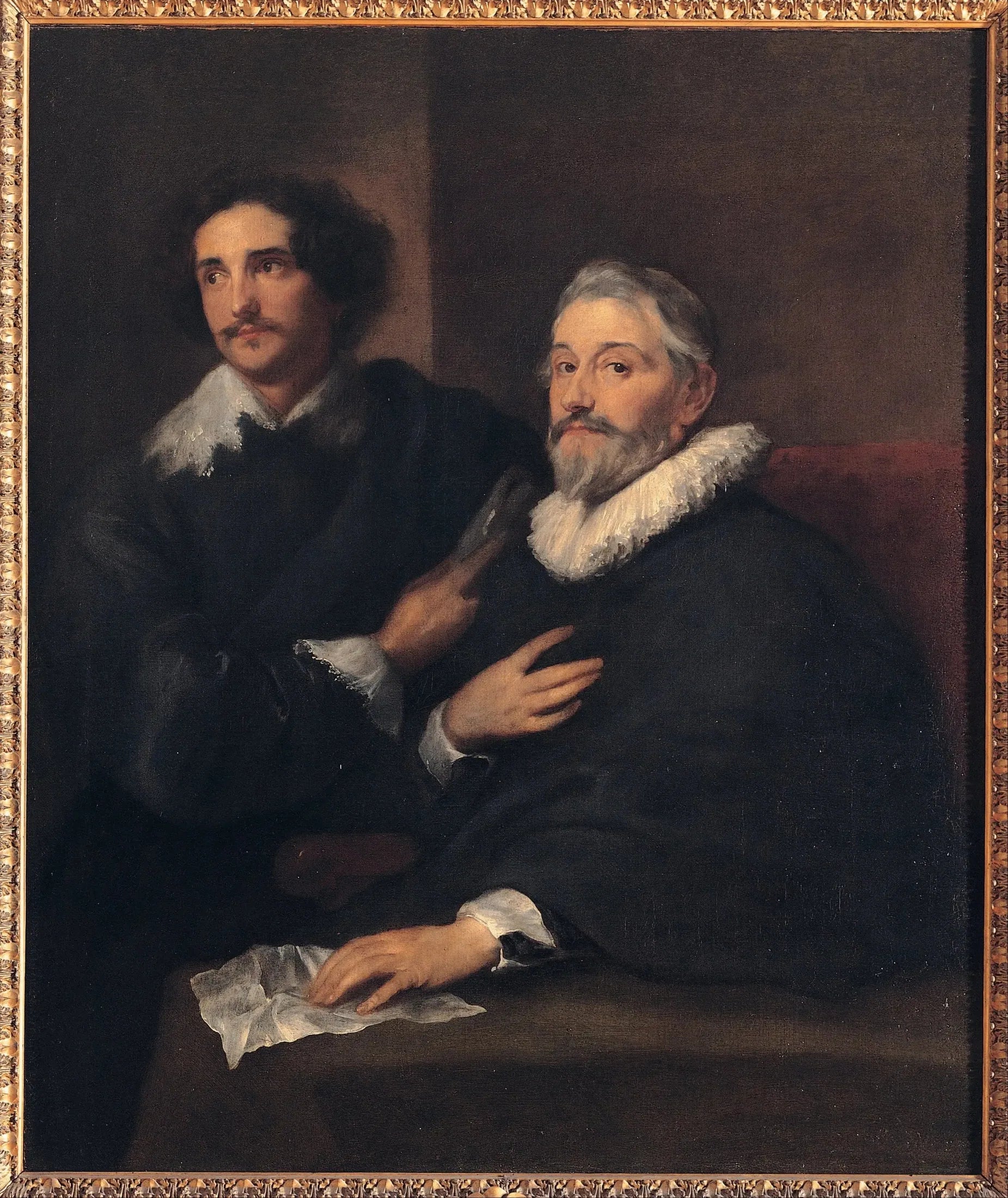 Portrait des graveurs Pieter de Jode l'Ancien et Pieter de Jode le Jeune - Antoine van Dyck image 1 copie de tableau peinte à la main
