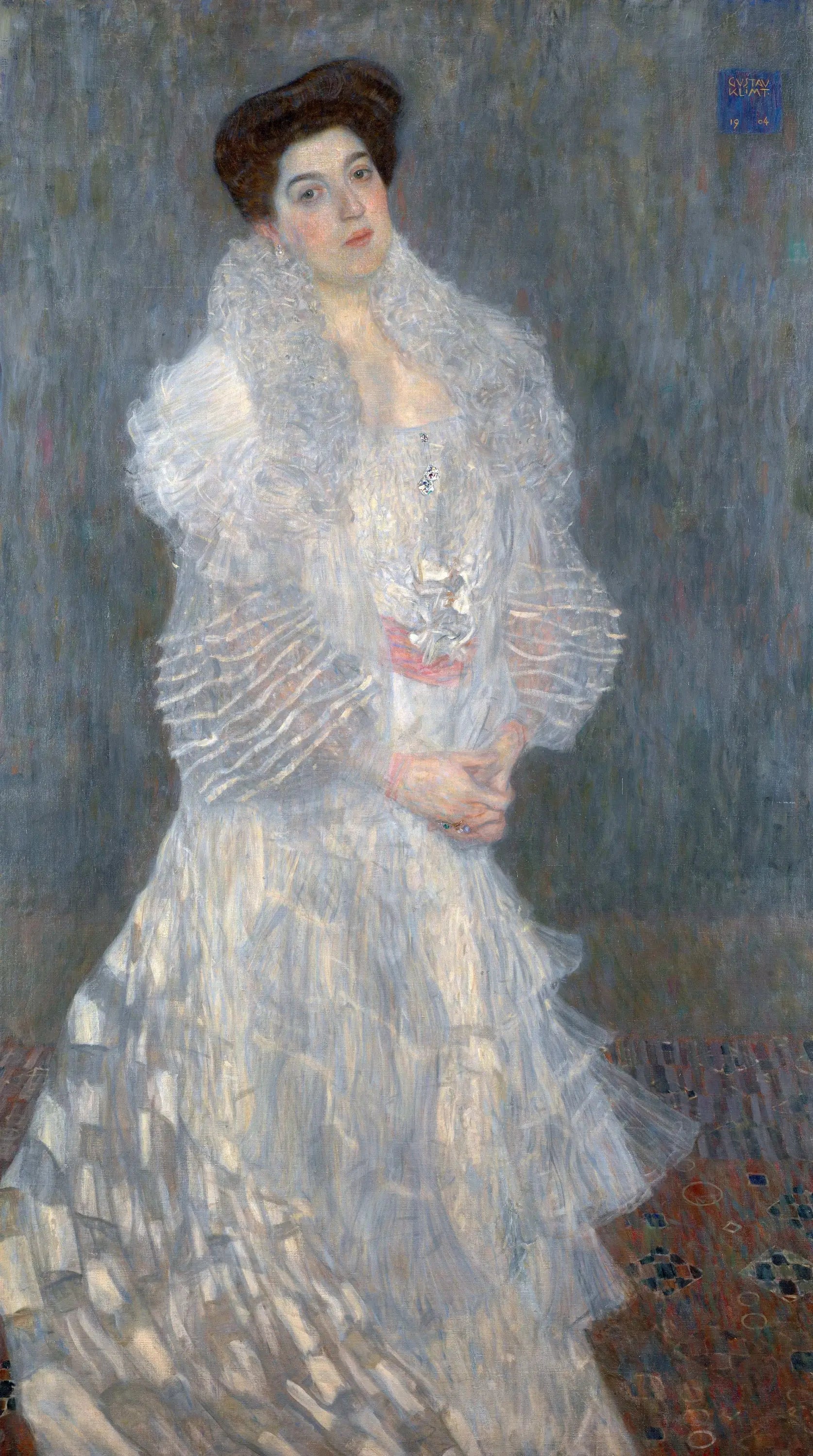 Reproduction du tableau « Portrait d'Hermine Gallia - Gustav Klimt » par Alpha Reproduction en peinture à l’huile
