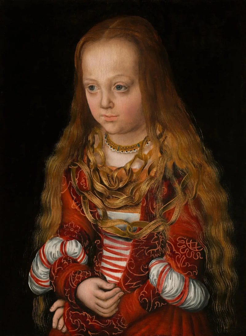 Porträt des Prinzessinnen-Dinners von Sachsen - Lucas Cranach der Ältere