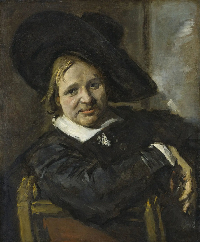 Portrait von Isaac Massa mit Hut - Frans Hals