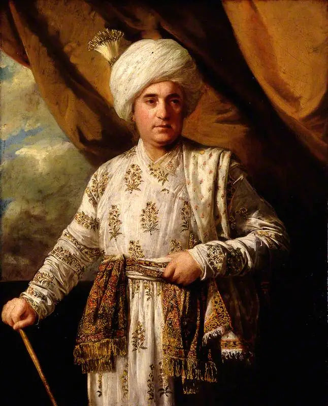 Portrait des Kapitäns John Foote in seinem Mogul-Kleid - Joshua Reynolds