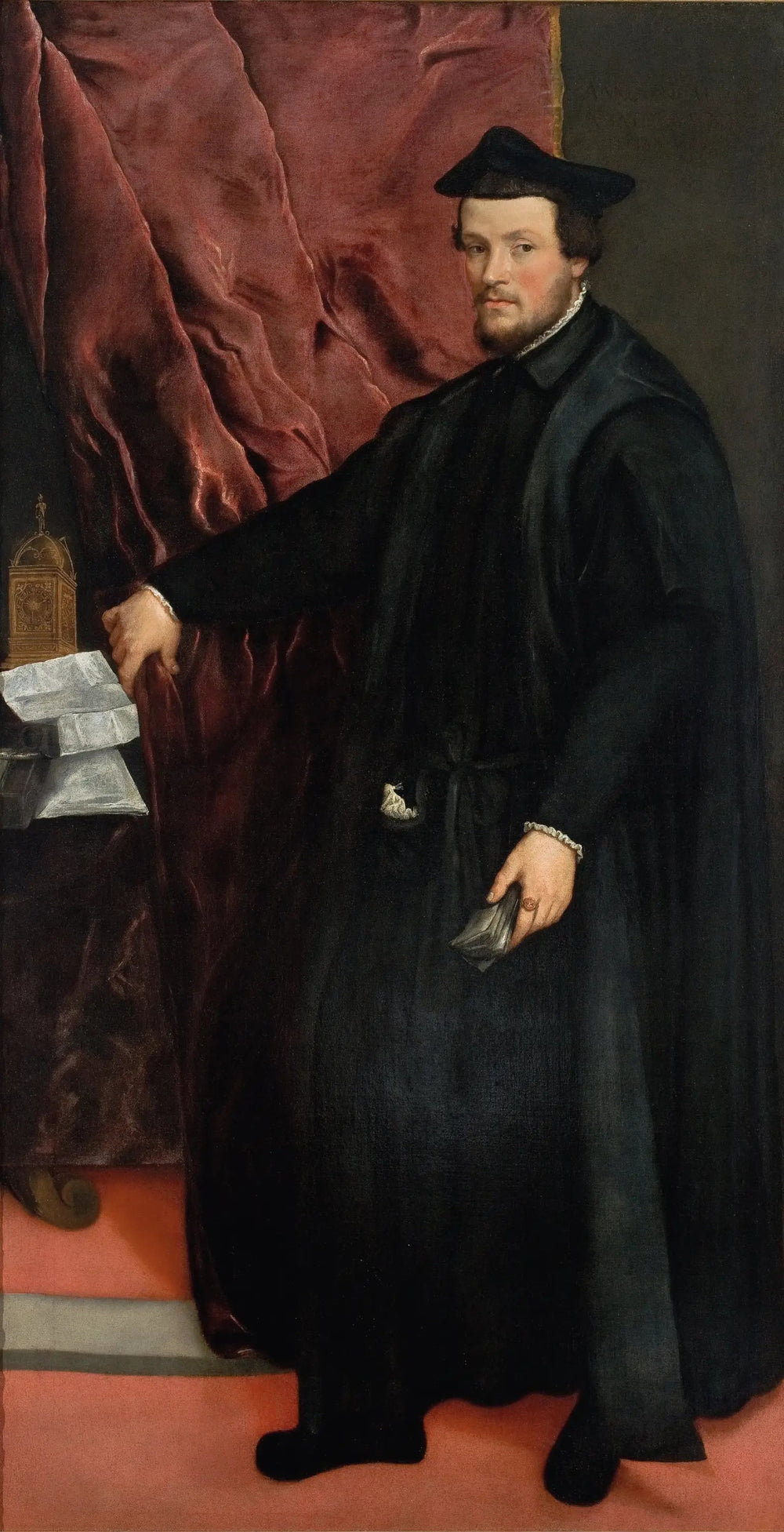 Portrait du cardinal Cristoforo Madruzzo - Titian image 1 reproduction artisanale de tableau