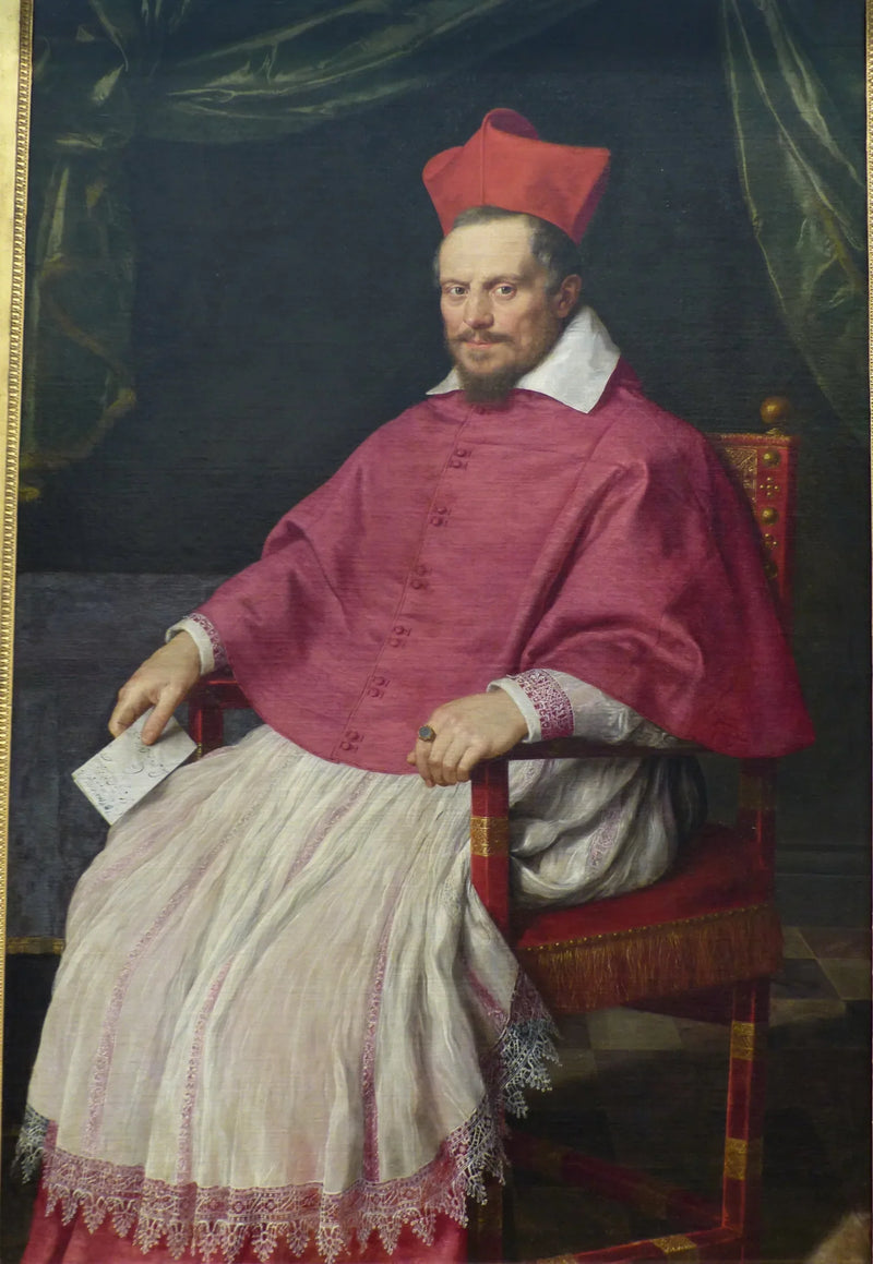 Porträt des Kardinals Jean de Bonsy (1554-1621), Bischof von Béziers von 1598 bis 1611. - Domenichino