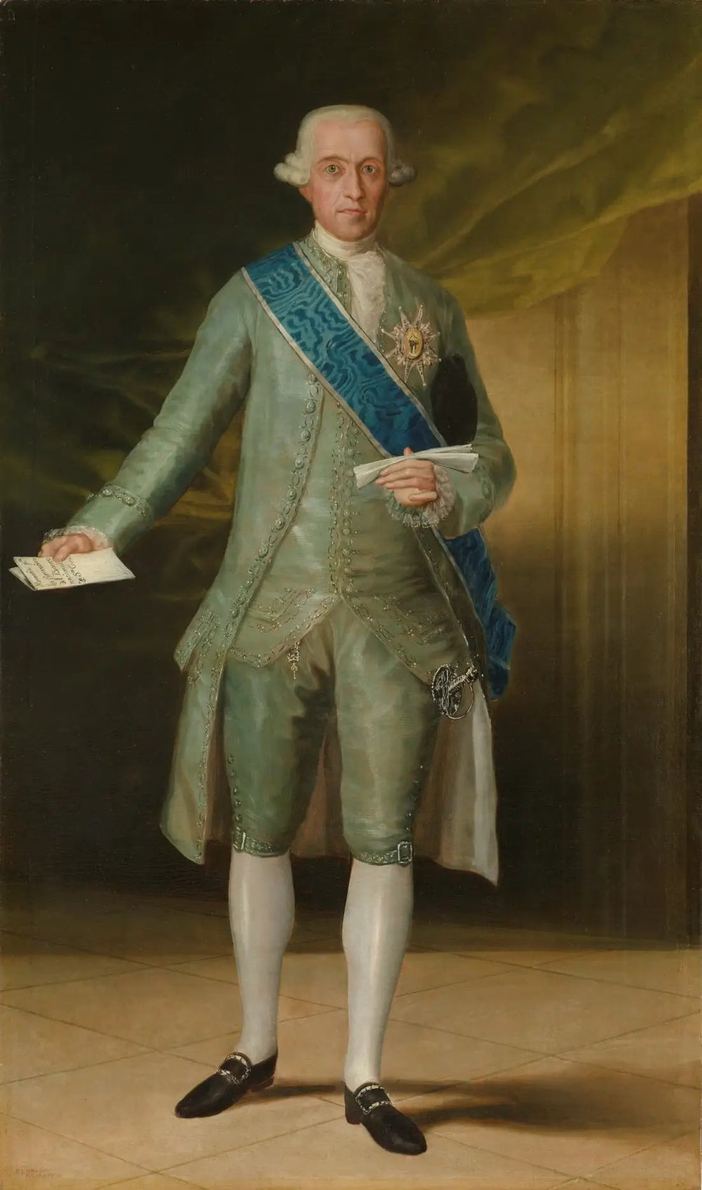 Portrait du Comte de Floridablanca - Francisco de Goya image 1 reproduction de peinture à l’huile