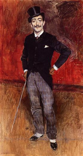 Porträt des Grafen De Rasty - Giovanni Boldini