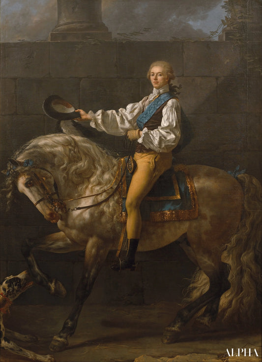 Portrait du comte Stanislas Potocki - Jacques-Louis David - Reproductions de tableaux et peintures haut de gamme