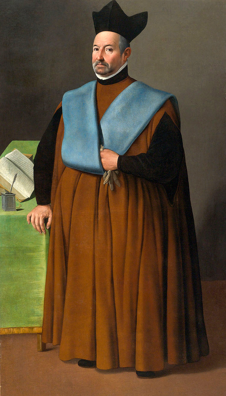 Porträt des Doktors Juan Martínez Serrano - Francisco de Zurbarán