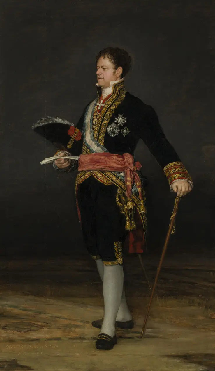 Portrait du duc de San Carlos - Francisco de Goya image 1 copie de tableau peinte à la main