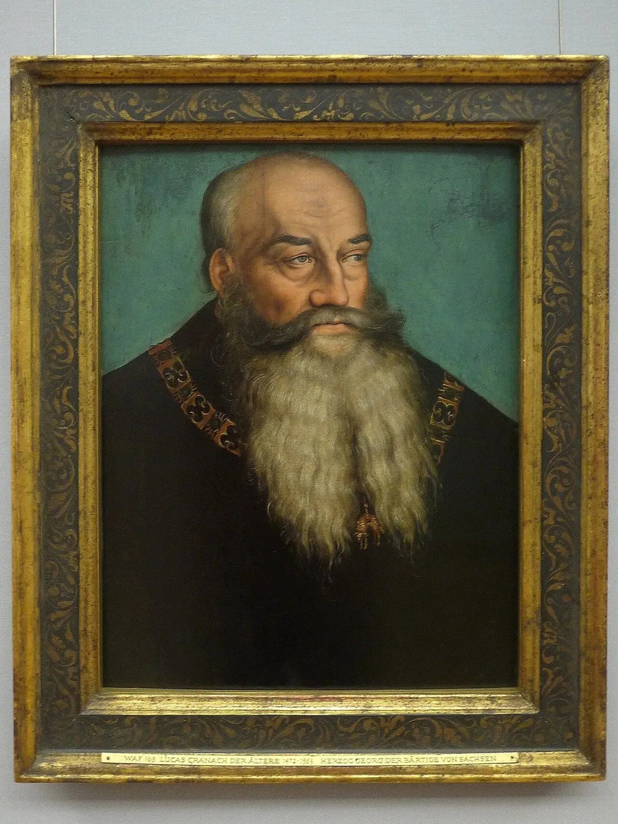Porträt des Herzogs Georgs von Sachsen, auch Georg der Bärtige genannt - Lucas Cranach der Ältere