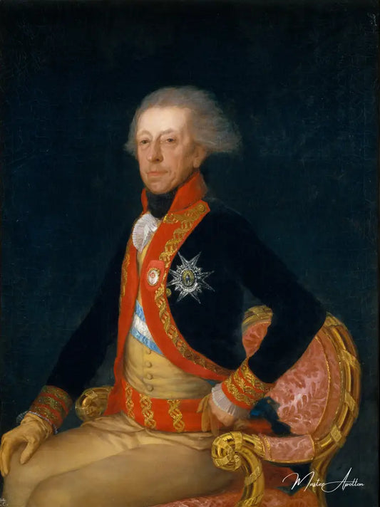 Portrait du général Antonio Ricardos - Francisco de Goya - Reproductions de tableaux et peintures haut de gamme