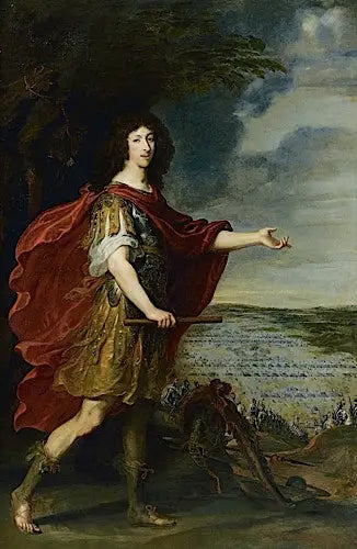 Porträt des Großherzog von Condé vor der Schlacht von Rocroi (19. Mai 1643) - Juste d'Egmont