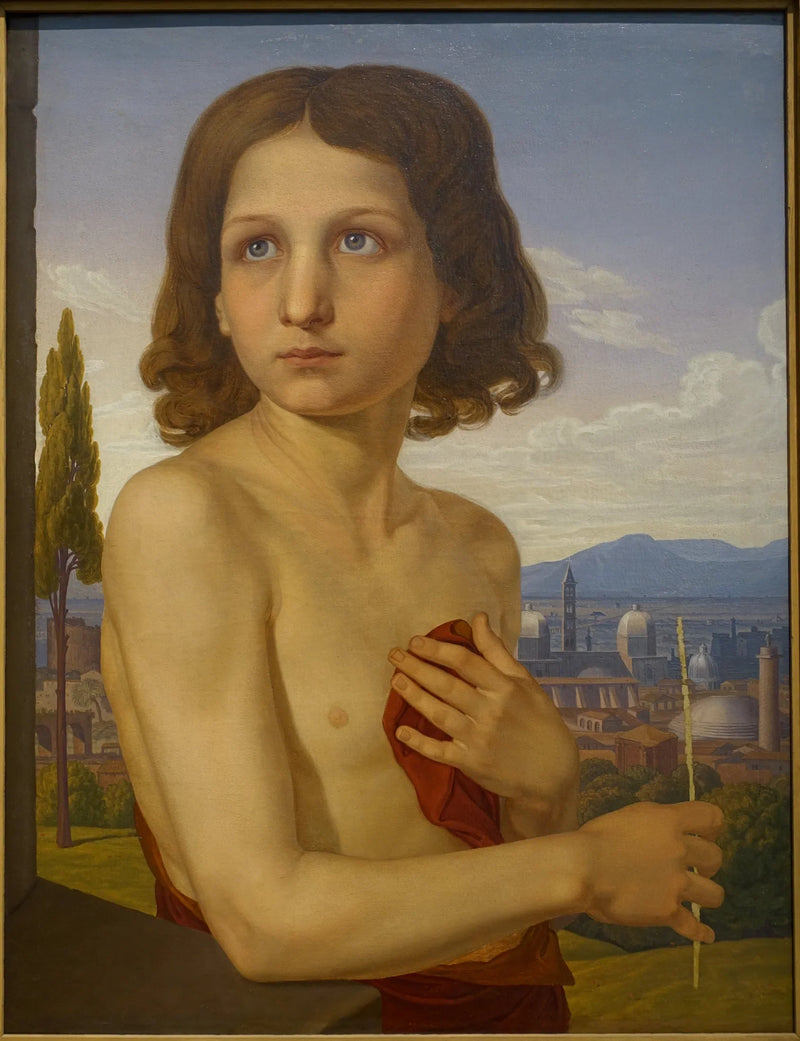 Portrait des jungen Xaverio als Johannes der Täufer - Johann Friedrich Overbeck
