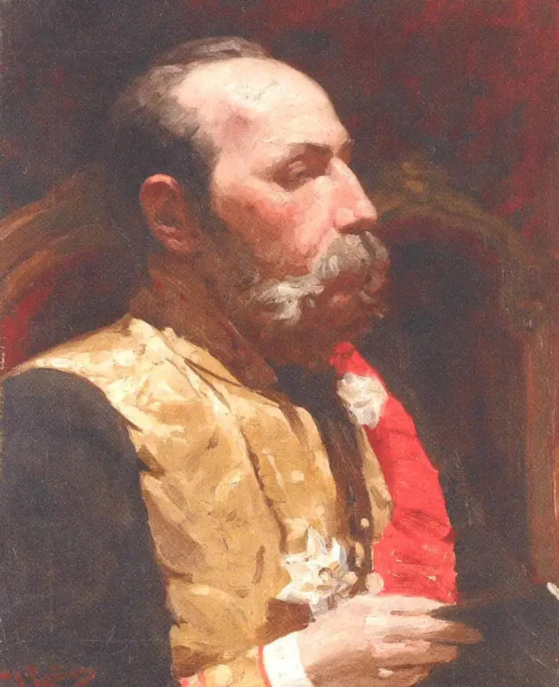 Portrait des Mitglieds des Staatsrates und Senators Fiodor Gustavovitch Turner. - Ilya Repin