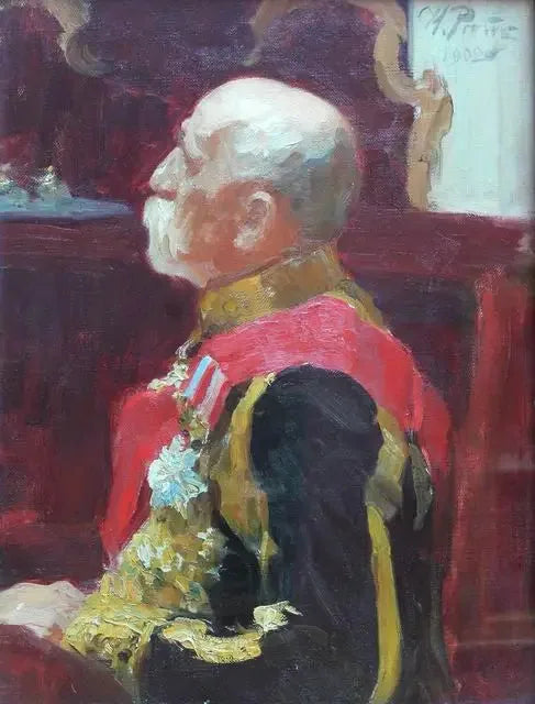 Portrait des Mitglieds des Staatsrates, Graf Alexandre Alexeïevitch Bobrinsky. - Ilya Repin