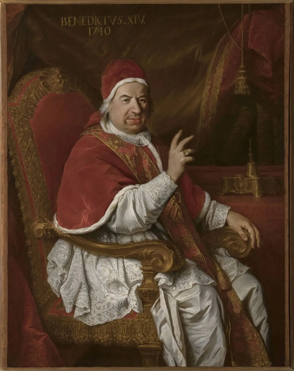 Portrait du pape Benoît XIV - Pierre Subleyras image 1 reproduction de peinture à l’huile