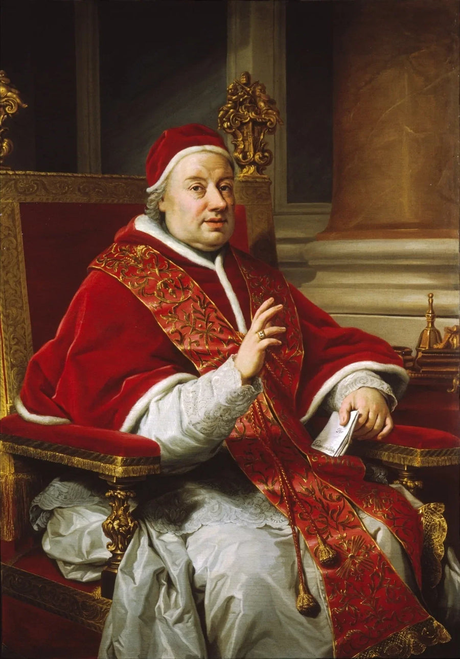 Porträt des Papstes Clemens XIII. - Anton Raphael Mengs