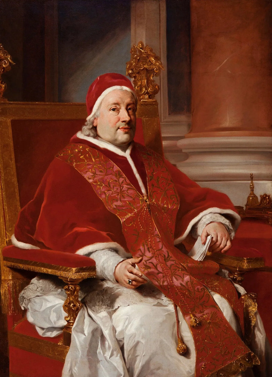 Porträt des Papstes Clemens XIII. - Anton Raphael Mengs