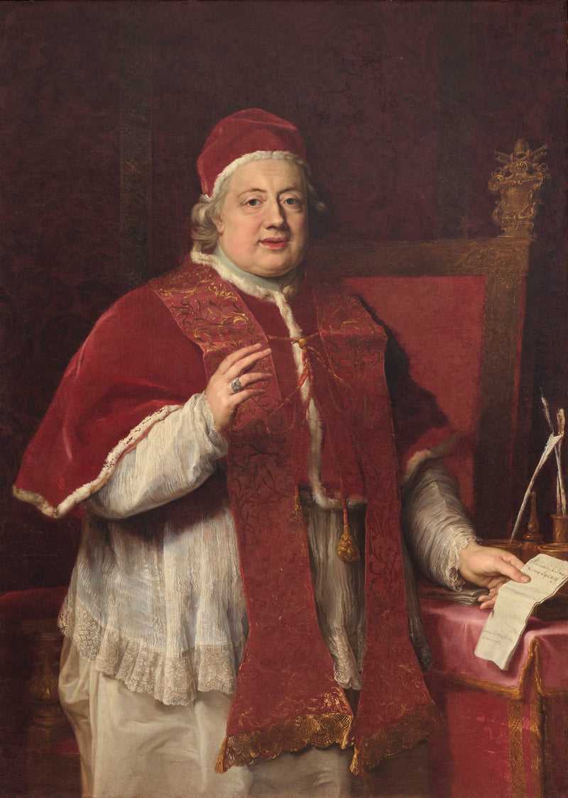 Porträt des Papstes Clemens XIII. segnend Rezzonico - Pompeo Batoni