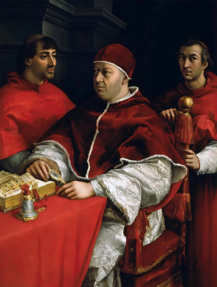 Porträt von Papst Leo X - Raffael Sanzio
