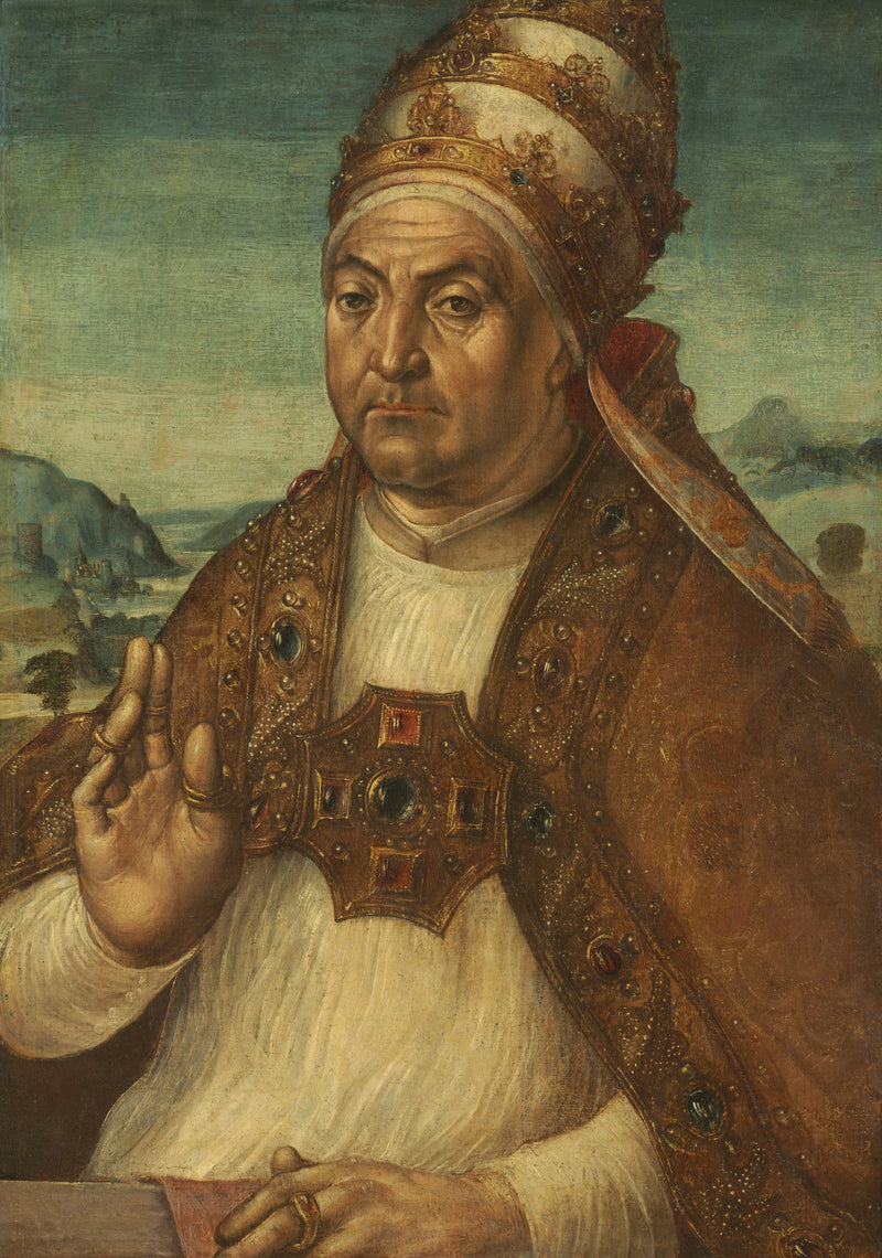 Porträt des Papstes Sixtus IV. della Rovere - Pedro Berruguete