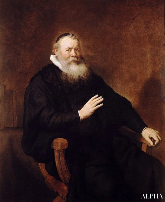 Portrait du pasteur Eleazer Swalmius, 1637 - Rembrandt van Rijn - Reproductions de tableaux et peintures haut de gamme