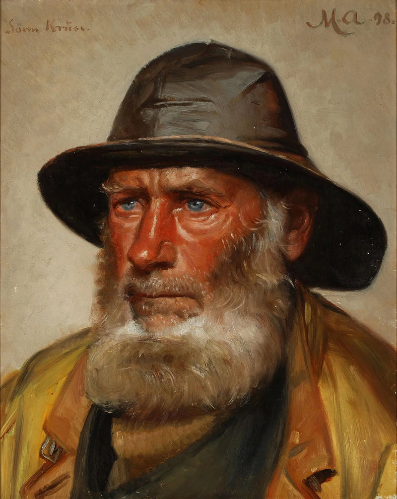 Porträt des Fischers und Retters von Skagen, Seren Kruse. -Michael Peter Ancher