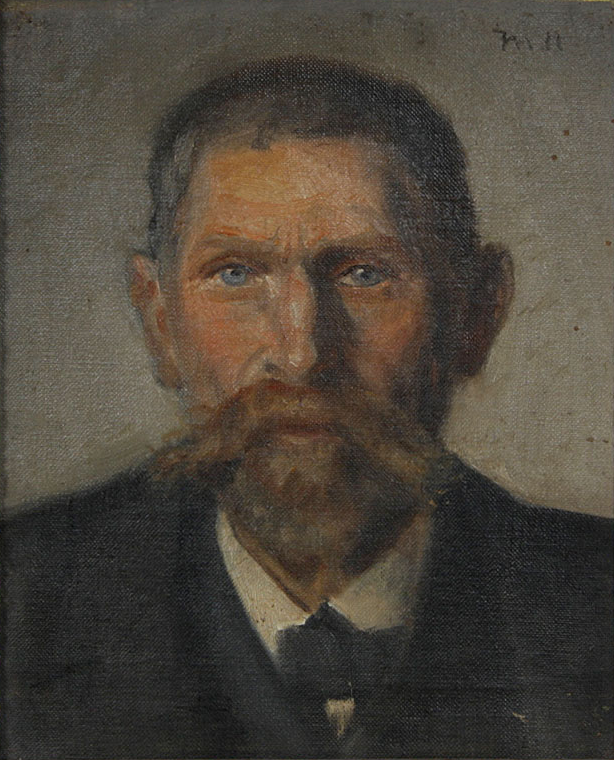 Porträt des Fischers Jens Martin Jensen Råntved. -Michael Peter Ancher