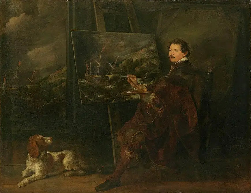 Portrait des Malers Andries van Eertvelt - Antoine van Dyck