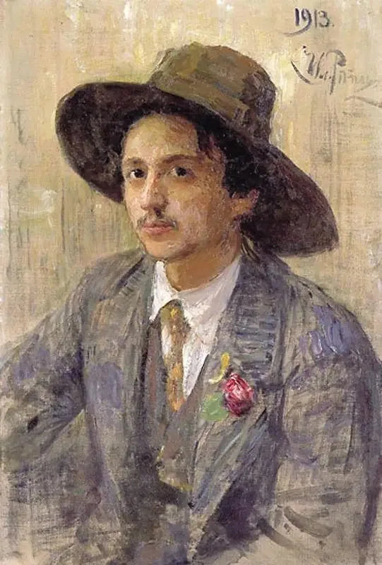 Portrait des Künstlers Isaak Izrailevich Brodsky - Ilya Repin