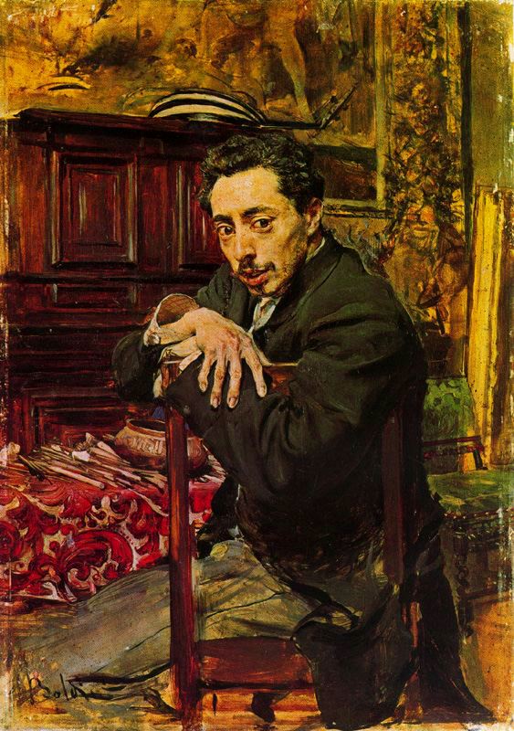 Porträt des Malers Joaquín Araujo y Ruano - Giovanni Boldini
