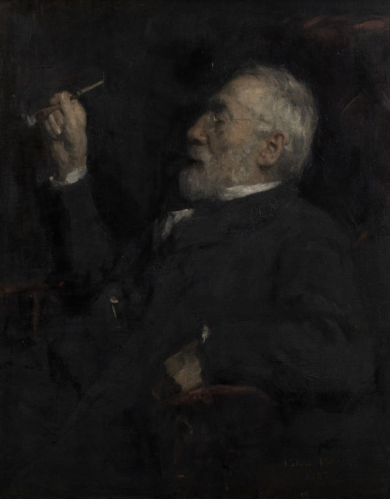 Porträt des Malers Jozef Israels (1824-1911) - Isaac Israels