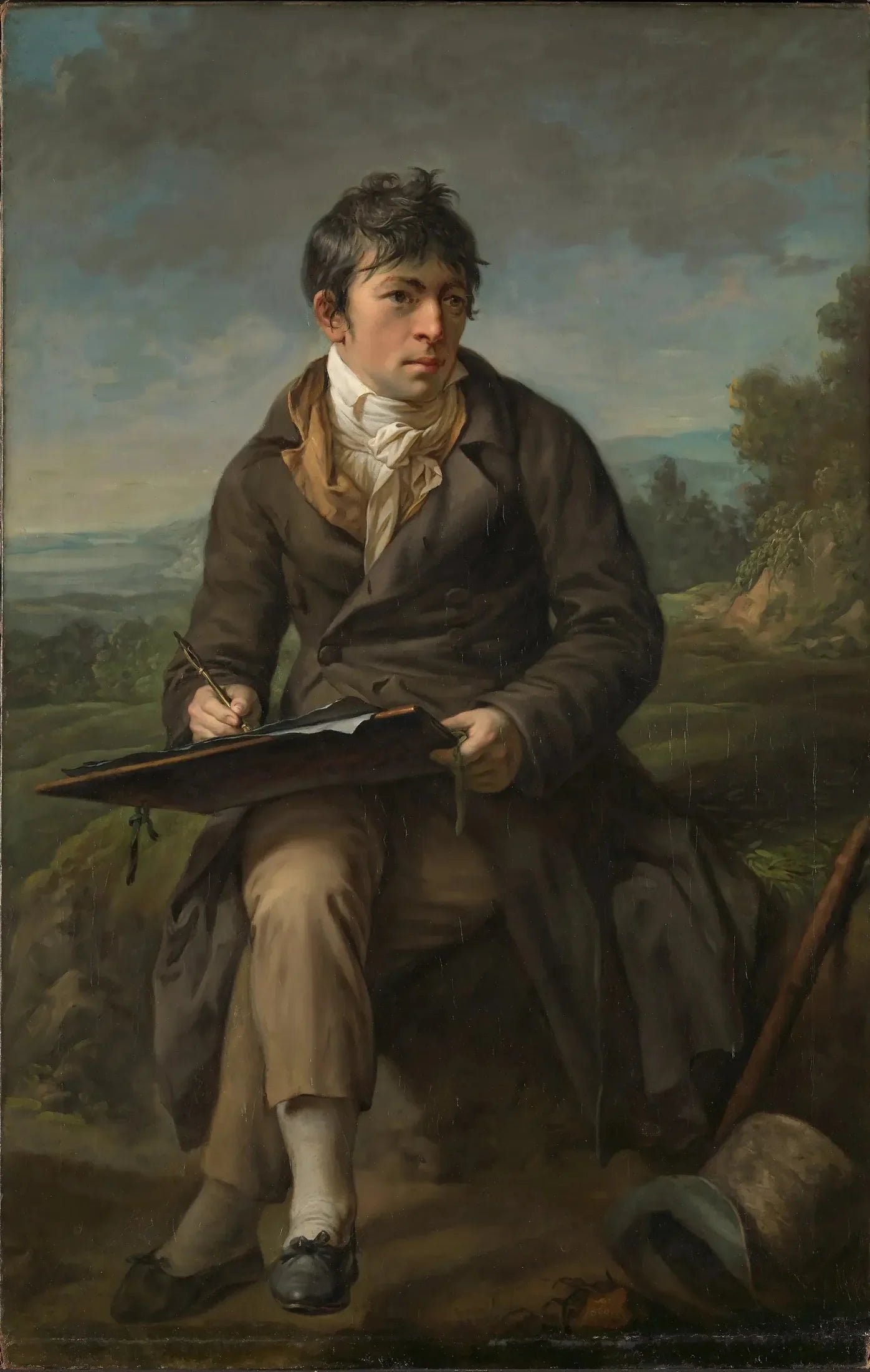 Portrait du peintre paysagiste Carl Anton Graff - Anton Graff image 1 reproduction d’œuvre d’art à l’huile