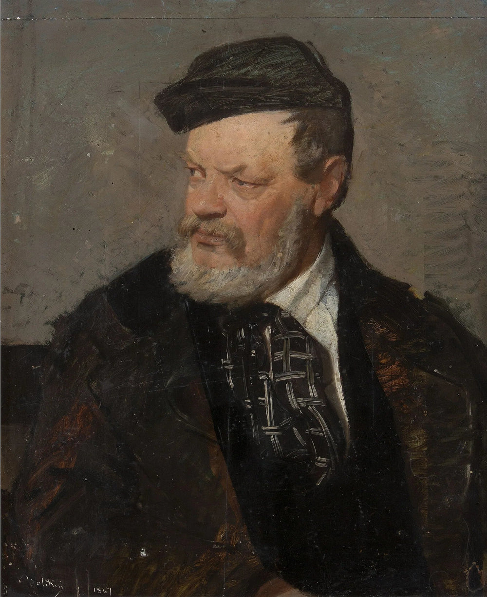 Portrait du père de l'artiste, Antonio Boldini - Giovanni Boldini image 1 reproduction de peinture à l’huile